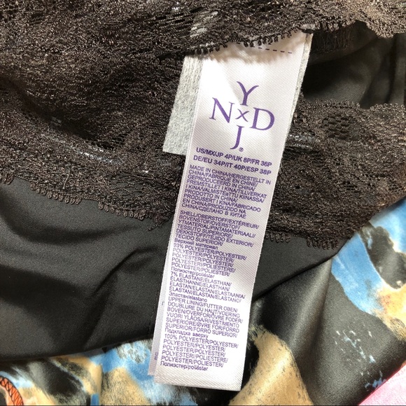 SALE❗️NYDJ JEMMA Melting Ikat Long Sleeve Dress 4P - Picture 14 of 16